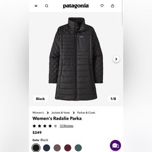 Women’s Medium Black Radalie parka jacket